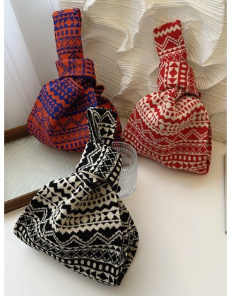 Rhombus Woven Handbag Bags Accessories