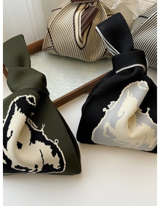 Animal Prints Woven Handbag Bags Accessories