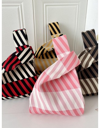 Striped Woven Handbag Bags Accessories