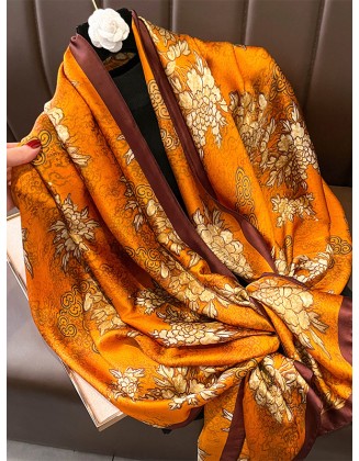 Flower Print Sun protection Shawl&Scarf