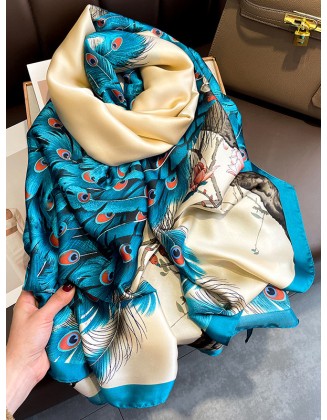 Flower Print Sun protection Shawl&Scarf