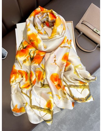 Flower Print Sun protection Shawl&Scarf