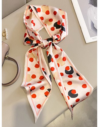 Contrast Color Polka-Dot Shawl&Scarf