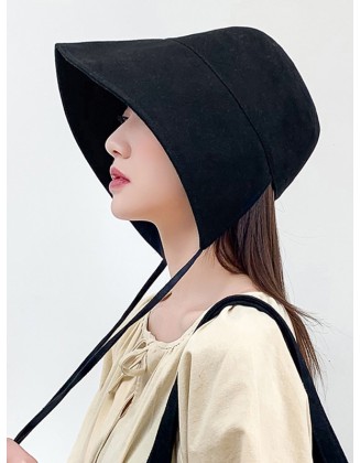 Going Out Solid Color Sun Protection Fisherman Hat