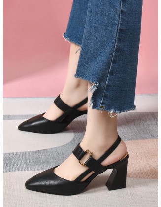 Closed-Toe Casual Shoes Pumps Sandals