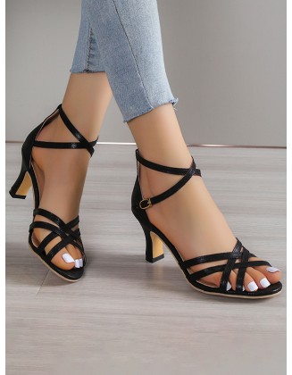 Hollow Peep Toe Pumps Sandals