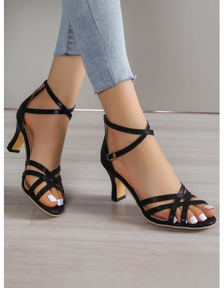 Hollow Peep Toe Pumps Sandals