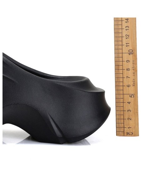 Hollow Solid Color Slippers Platform Shoes