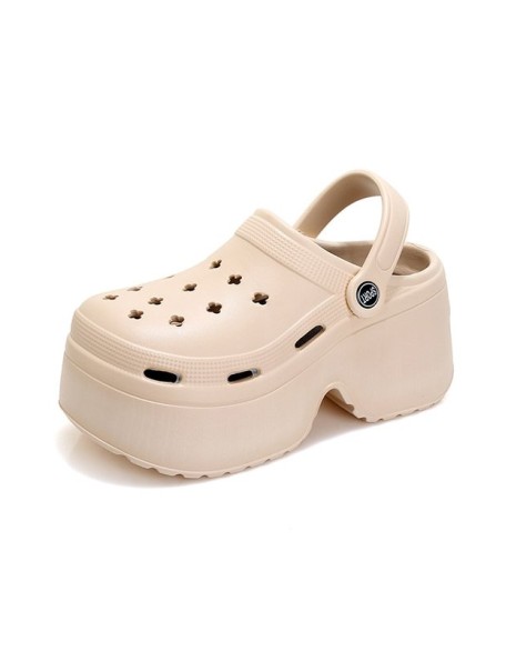 Hollow Sandals Crocs Slippers Platform Shoes