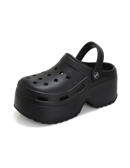 Hollow Sandals Crocs Slippers Platform Shoes