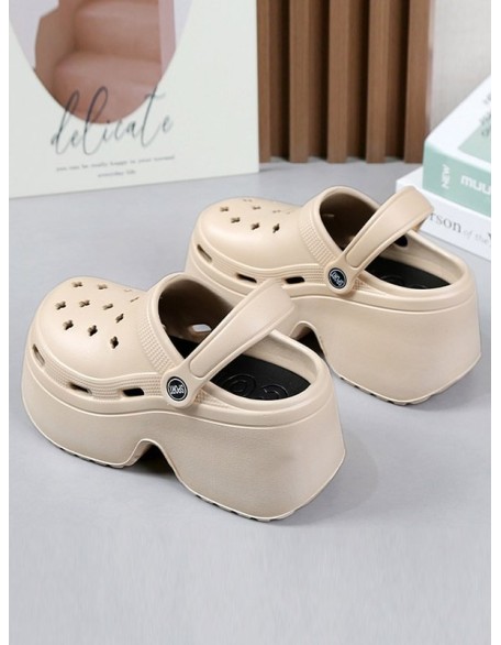 Hollow Sandals Crocs Slippers Platform Shoes