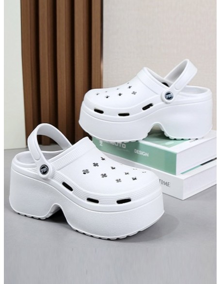 Hollow Sandals Crocs Slippers Platform Shoes