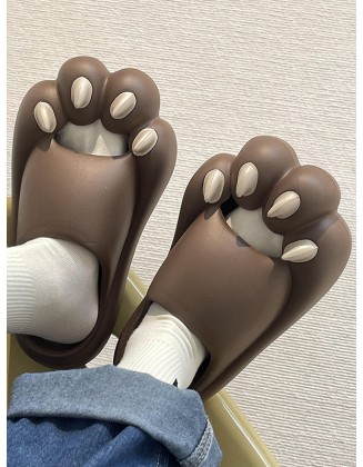 Cat Paw Shape Hollow Slippers