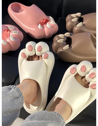 Cat Paw Shape Hollow Slippers