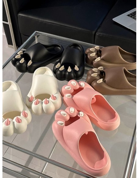 Cat Paw Shape Hollow Slippers