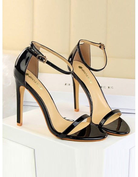 Hollow Open Toe Split-Joint Sandals Pumps