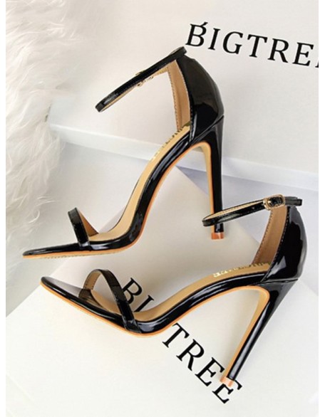 Hollow Open Toe Split-Joint Sandals Pumps