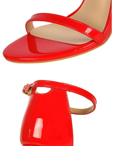 Hollow Open Toe Split-Joint Sandals Pumps