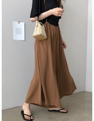 Loose Plus Size Chiffon Light Wide-leg Jumpsuits