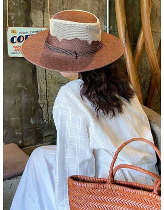 Western Cowboy Breathable Outdoor Sunshade Straw Hat