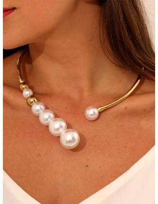 Asymmetric Beaded Geometric Necklaces Accessories Dainty Necklace