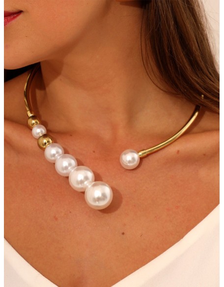 Asymmetric Beaded Geometric Necklaces Accessories Dainty Necklace