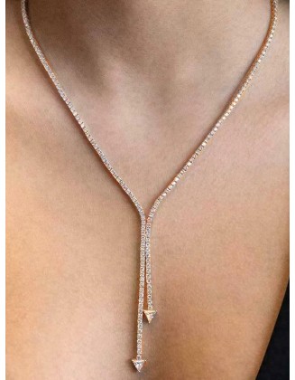 Urban Evening Normcore Rhinestone Necklaces Accessories