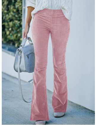 Casual Wrap Solid Color Pants