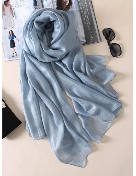 Keep Warm Solid Color Sun protection Wrap Scarf