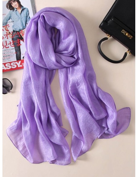 Keep Warm Solid Color Sun protection Wrap Scarf