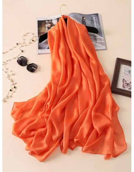 Keep Warm Solid Color Sun protection Wrap Scarf