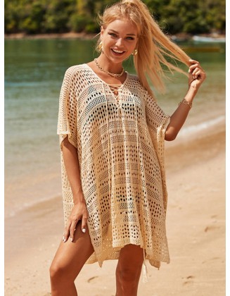 Loose Bandage Hollow Split-Side Cover Up