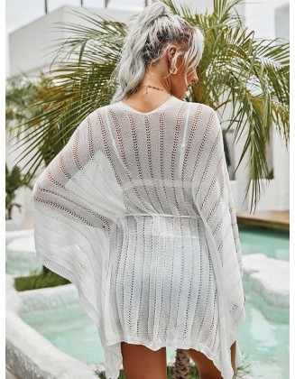 Shawl Long Sleeves Cover-Ups Swimsuit